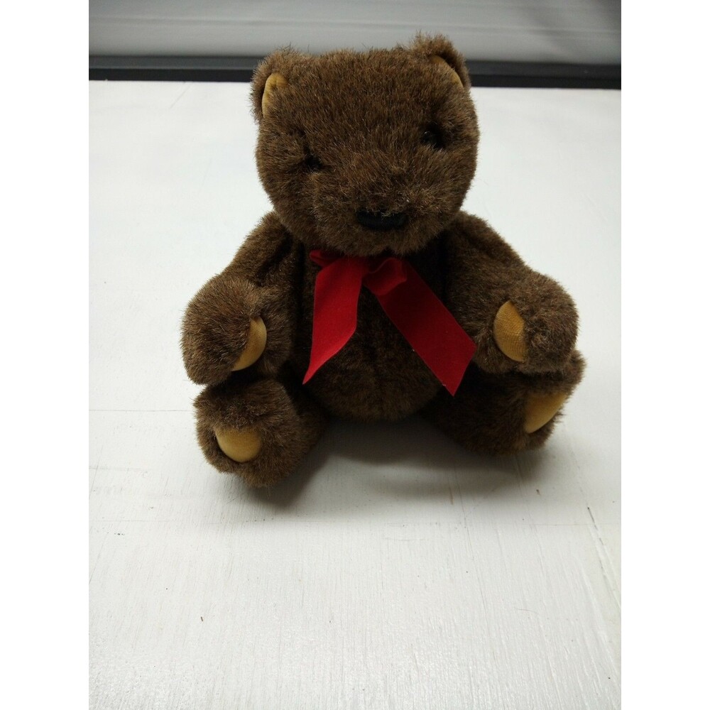 Vintage 1993 GUND Jointed Chocolate Brown Teddy Bear Plush Stuffed Animal 11"H